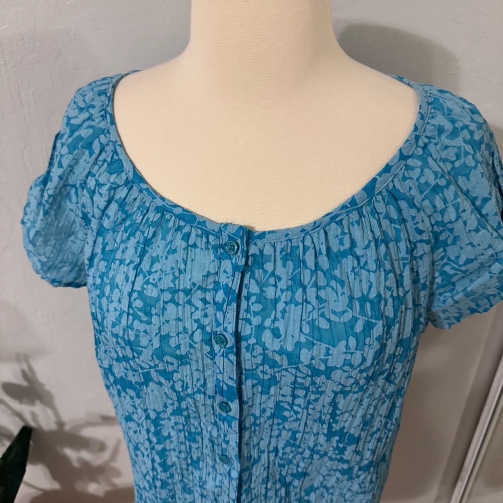 Floral Button Down Blouse - image 2